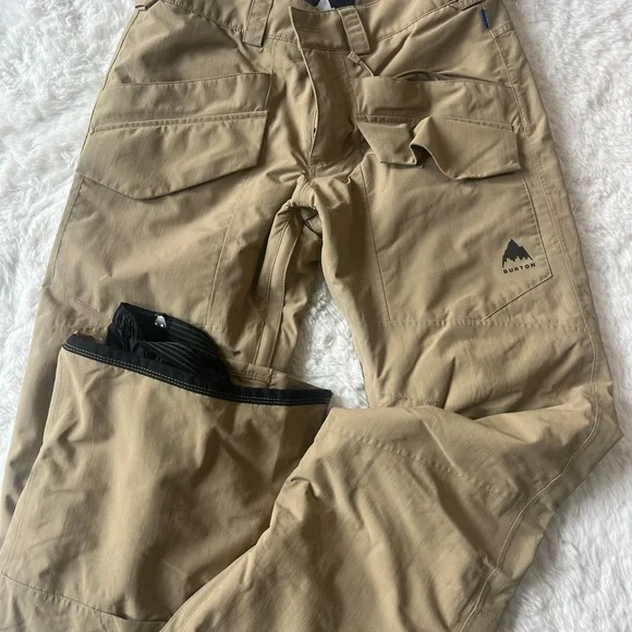 Burton Snowboard Pants Mens cream Size S, RN 87380 CA 26902 - Main Image